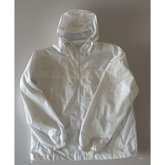 Linea Uomo Oversized Cargo  Track Suit White Nylon Size L Hiphop Athleisure - Picture 13 of 16